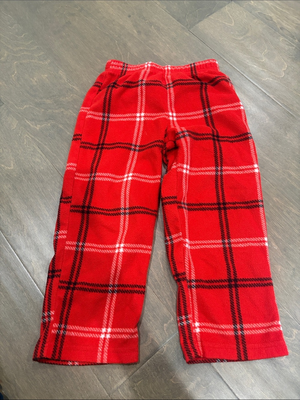 3T Red Plaid Fleece Pajama Pants